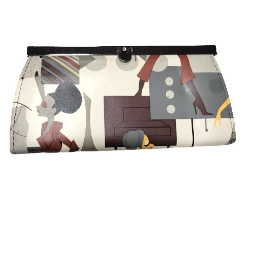 Abstract Print Thin Wallet